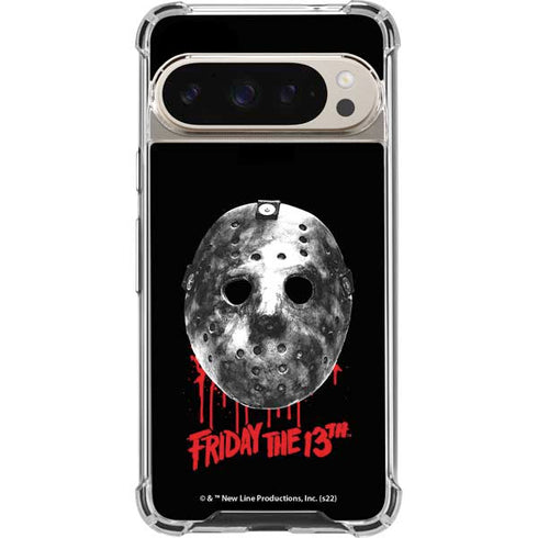 Warner Bros Friday the 13th Jason Voorhees Dripping Mask Pixel 9/9 Pro Clear Case